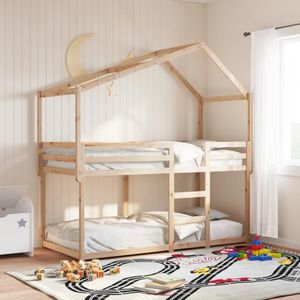 vidaXL Kinderbedhuisje 213x85,5x144,5 cm massief grenenhout