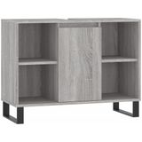 vidaXL Badkamerkast 80x33x60 cm bewerkt hout grijs sonoma eikenkleurig