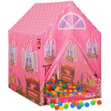 vidaXL Kinderspeeltent met 250 ballen 69x94x104 cm roze