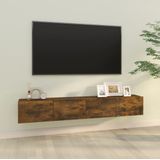 VidaXL TV-meubel Wandgemonteerd 100x30x30 cm Hout Gerookt Eiken