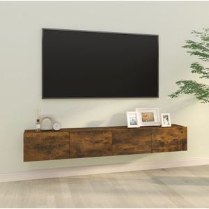 VidaXL TV-meubel Wandgemonteerd 100x30x30 cm Hout Gerookt Eiken