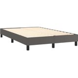 VidaXL Boxspring Matras Kunstleer Grijs 120x200 cm