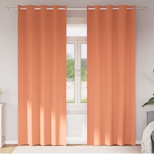 vidaXL - Verduisterende Gordijnen - Terracotta - Polyester
