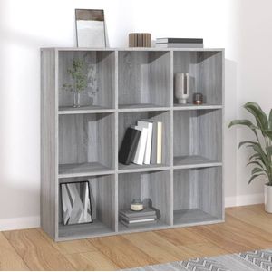 VidaXL-Boekenkast-98x29x97,5-cm-grij - onoma-eikenkleurig