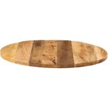 vidaXL Tafelblad rond Ø 90x3,8 cm massief ruw mangohout