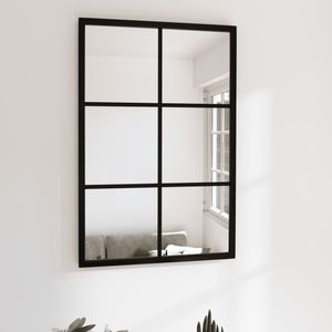 vidaXL-Wandspiegel-60x40-cm-metaal-zwart