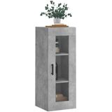 vidaXL Wandkast 34,5x34x90 cm betongrijs