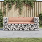 vidaXL Tuinbank schanskorfontwerp 184x71x65,5 cm massief douglashout