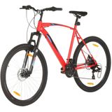 vidaXL Mountainbike 21 versnellingen 29 inch wielen 53 cm frame rood