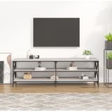 vidaXL-Tv-meubel-160x40x50-cm-bewerkt-hout-grijs-sonoma-eikenkleurig