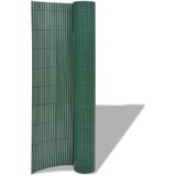 VidaXL Dubbelzijdige PVC Tuinafscheiding 90x300 cm - Groen