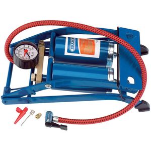Draper Tools Voetpomp met dubbele cilinder blauw 25996