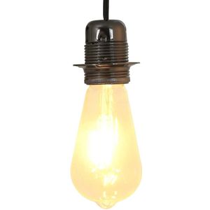 vidaXL Lamphouders 2 st glanzend zwart E27