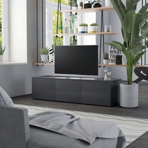 vidaXL Tv-meubel 120x34x30 cm bewerkt hout grijs