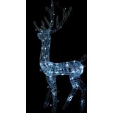 vidaXL Kerstversiering rendier 140 LED's koudwit 120 cm acryl