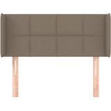 VidaXL Hoofdbord met Randen 93x16x78/88 cm Stof Taupe