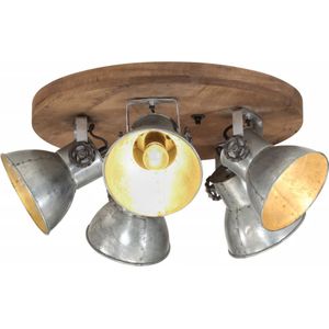 vidaXL Plafondlamp 25 W E27 50x50x25 cm vintage zilverkleurig