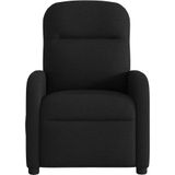 vidaXL Fauteuil verstelbaar elektrisch stof zwart