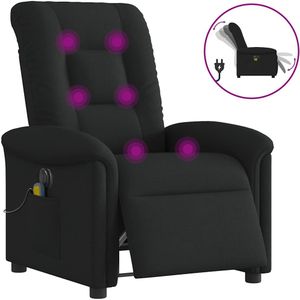 vidaXL - Massagestoel - Elektrisch Verstelbaar - Stof - Zwart