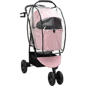 vidaXL Opvouwbare Huisdierenwagen Roze 78 x 54 x 101 cm Oxford stof