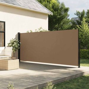 vidaXL Windscherm uittrekbaar 160x600 cm taupe