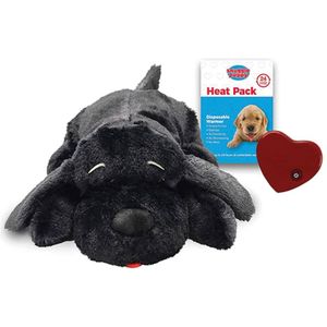 Snuggle Puppy Hondenknuffel met hartslag zwart