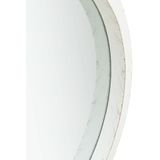 vidaXL Wandspiegel met band 50 cm wit