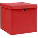 vidaXL-Opbergboxen-met-deksel-10-st-28x28x28-cm-rood