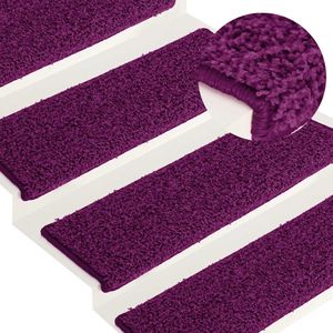 vidaXL - Trapmatten - Roze - 30 stuks - 65x21x4 cm - Rechthoekige Rand