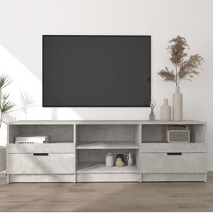 VidaXL TV-meubel 150x33,5x45 cm - Bewerkt Hout - Betongrijs