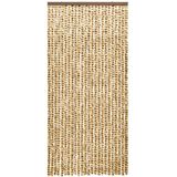 VidaXL-Vliegengordijn-100x220-cm-chenille-beige-en-bruin