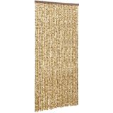 VidaXL-Vliegengordijn-100x220-cm-chenille-beige-en-bruin