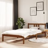 VidaXL Bedframe Massief Hout Honingbruin 100x200 cm