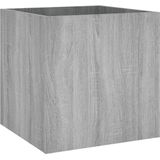 vidaXL Plantenbak 40x40x40 cm bewerkt hout grijs sonoma eiken