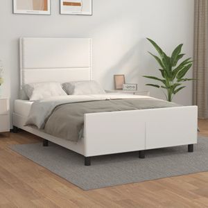 vidaXL-Bedframe-met-hoofdbord-kunstleer-wit-120x200-cm