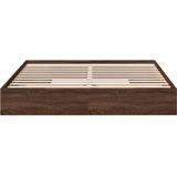 vidaXL Bedframe met lades bewerkt hout bruin eikenkleurig 180x200 cm