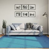 vidaXL Vloerkleed OVIEDO laagpolig 200x200 cm turquoise