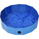 vidaXL Hondenzwembad inklapbaar 80x20 cm PVC blauw