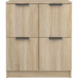 vidaXL-Dressoirs-2-st-60x30x70-cm-bewerkt-hout-sonoma-eikenkleurig