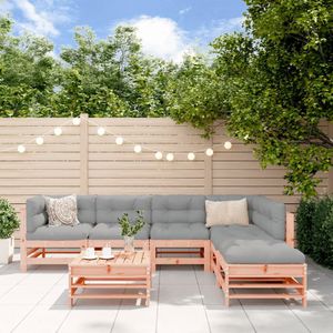 vidaXL 7-delige Loungeset massief douglashout