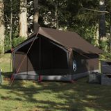 vidaXL Tent 2-persoons waterdicht bruin