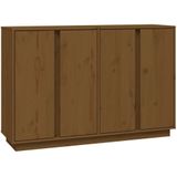 VidaXL Dressoir 120x35x80 cm Massief Grenenhout Honingbruin