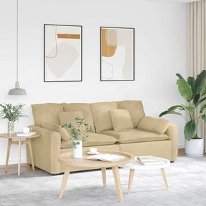 vidaXL Modulaire bank met kussens lichtgroen grijs