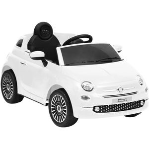 VidaXL Kinderauto Fiat 500 Elektrisch Wit