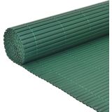 VidaXL Dubbelzijdige PVC Tuinafscheiding 90x500 cm - Groen