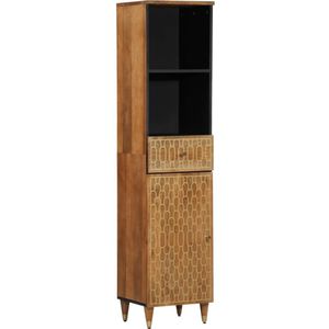vidaXL Badkamerkast 38x33x160 cm massief mangohout