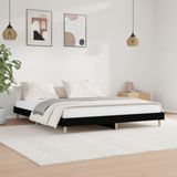 vidaXL-Bedframe-bewerkt-hout-zwart-150x200-cm