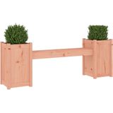 vidaXL Bankje met plantenbakken 180x36x63 cm grenenhout douglas