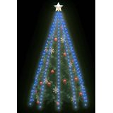 vidaXL Kerstboomverlichting met 250 LED's blauw net 250 cm