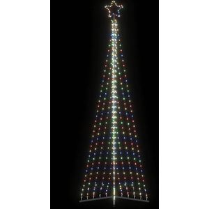 vidaXL LED-kerstboom 495 LEDs kleurrijk 300,5 cm